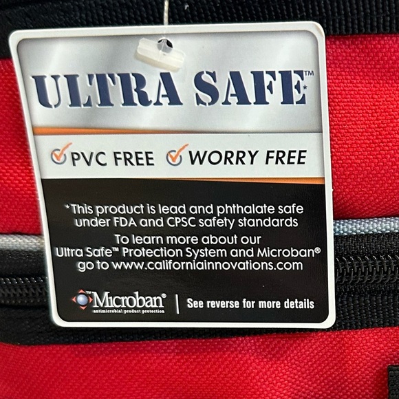 NWT California Innovations Two Level Red and Gray Cooler with - Picture 4 of 11